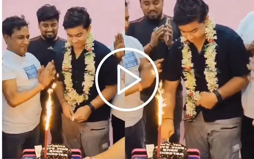 Wild Scenes Unfold As Boss Baby Vaibhav Suryavanshi Enjoys IPL Success On Bihar Return